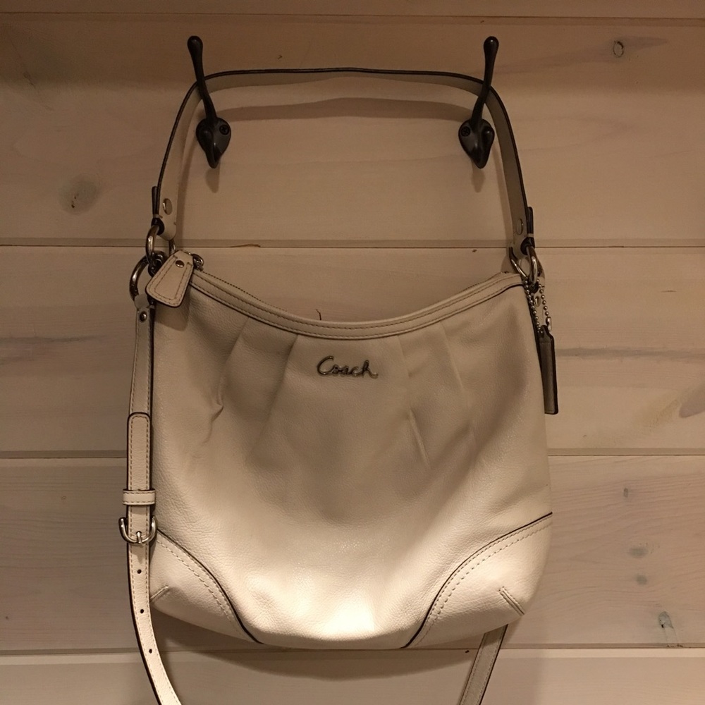 Coach Soho Leather hobo/shoulder bag white/ivory